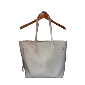 Lodis Shoulder Bag Tote‎ Large Brown Pebbled Leather Travel Luggage Buttery Soft